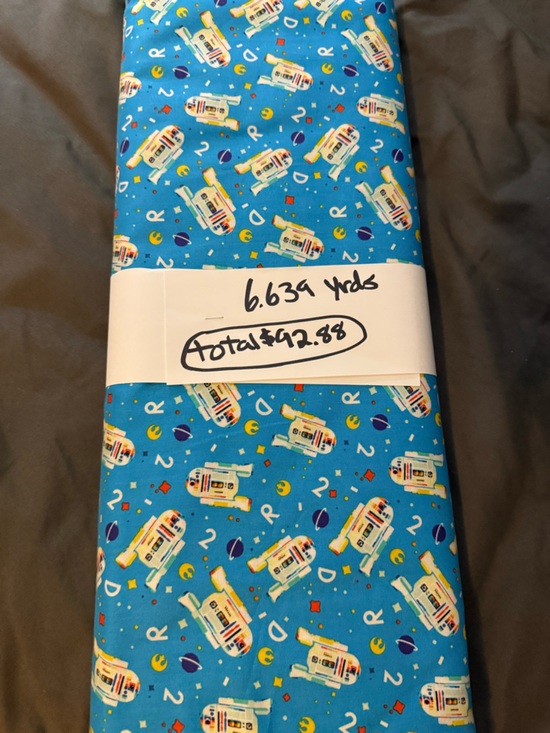Star Wars Other - Star Wars Blue R2-D2 Themed Fabric